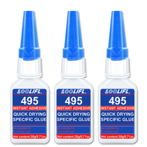 LOOLIFL | LOOLIFL 495 Super Glue 20g Chất Kết Dính Cyanoacrylate Cường Độ Cao Cho Kim Loại Nhựa Cao Su Gỗ - Khô Nhanh Ít Bám Trắng