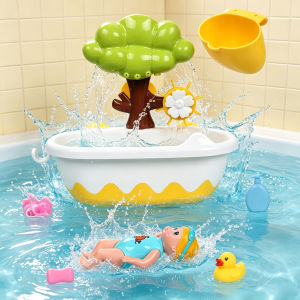 Đồ Chơi Tắm Cho Bé - Bánh Xe Nước Phun Nước