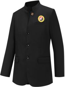 New Martial Arts MenS Judge Suit Set Wushu Association Mixed Martial Arts Long Sleeve Judge Uniform Traditional Chinese Collar