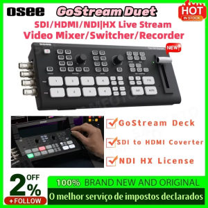 Osee GoStream Duet Multiple Camera SDI and HDMI Live Stream Video Mixer Switcher with SD Record and NDI HX Supported