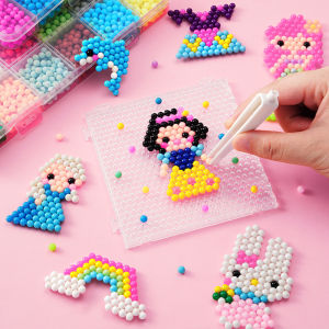 4500pcs hạt nở trẻ em của DIY vật liệu thủ công gói phun sương hạt bé trai và bé gái mẫu giáo Đồ chơi giáo dục