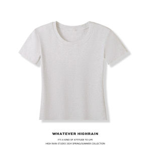 Slim Fit Short Sleeve T-Shirt Womens Black Shoulder Length Cotton Blend Elastic Comfortable Breathable Summer Top