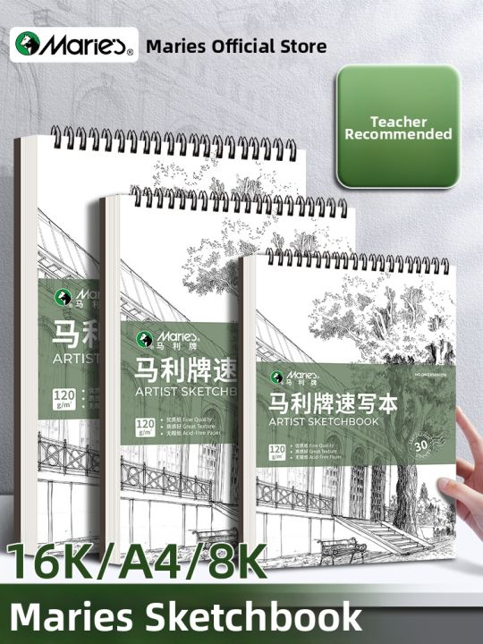 Marie’s | Carry Portable A4 Thick Sketch Book | Lazada PH