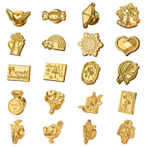 1pc Heterotypic Wax Seal Stamp Vintage Sealing Stamp Head For Cards Envelopes Wedding Invitations Gift Packaging Scrapbooking