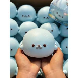 【Aitemay🔥3 sản phẩm] Đồ chơi bóp con dấu dễ thương bóng sốt ruột giải tỏa căng thẳng tăng chậm PU mềm 8cm cho trẻ em người lớn