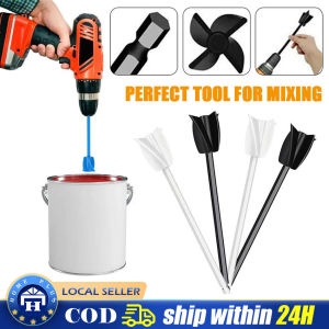 【Local delivery】 Epoxy Paint Mixer Drill Attachment Helix Mixer Paint Epoxy Resin Plastic Stirrers Paddle Consistencies Liquids Resin Head Stirrer Powerful Mixing Tools