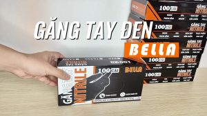 Găng tay nitrile không bột thương hiệu Bella