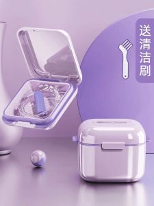 Portable Orthodontic Retainer Storage Box Children Invisible Orthodontic Cleaner Fake Teeth Storage Case Dental Appliance Case