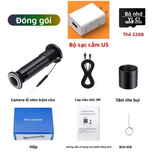 Camera Cửa Thông Minh Tuya 1080P Wifi 2.4G&5G Phát Hiện Chuyển Động Xem Cửa Một Chiều Hỗ Trợ Thẻ Nhớ SD