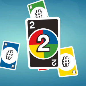 UNO DOS Second Edition Mattel Card Game Family Card Game with Updated Rules for Kids and Adults (HNN01)