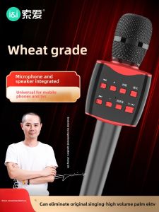 Sony Ericsson MC7 Home KTV Projector Sound System Integrated Microphone for TV Singing And Entertainment Handheld Dual Speaker