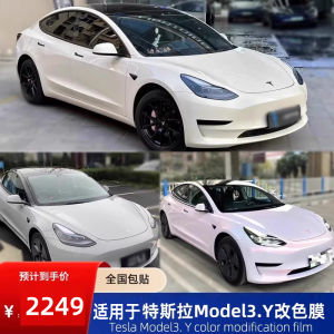 Tesla Model3/Y/X/S Car Body Decal Film Volcanic Ash Flower Delight Pink Full Body Wrap Film Easy Installation Pet Material