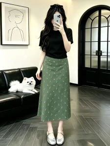 ZHENMANZI | Stylish Black Top And Skirt Set