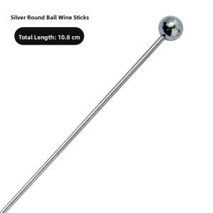 Stainless Steel Cocktail Picks Bar Olive Sticks Drink Fruit Forks Creative Wine Pins Cup Decoration Needles Cocktail Shaker