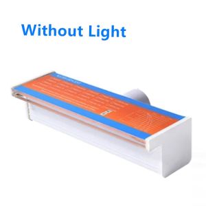 Pool Water Descent Spillway Waterfall fountain Swimming pool garden decor Acrylic With RGB LED strip adjustable light