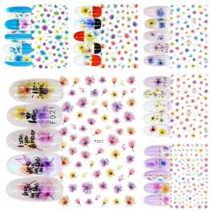Miếng Dán Móng Tay 3D Nail Sticker Hoa Flower Collection Hoạ Tiết Hoa Màu Multicolor F020 - F025