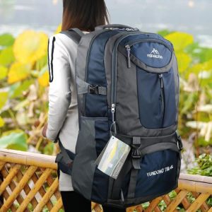 กระเป๋าเป้สะพายหลังเดินทางความจุขนาดใหญ่สำหรับผู้ชายและผู้หญิง กระเป๋าเดินป่าแบบลำลอง 75 ลิตร กระเป๋าเป้สะพายหลังสำหรับเดินทางแบบน้ำหนักเบา