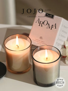 Mr. Grocery JOJOS L. PD. Bamboo Cover Aromatherapy Candle Smokeless Bedroom Fragrance Small Batch New Years Gift