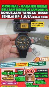 JAM CATERPILLAR ORIGINAL CATERPILLAR CAT LF.111.21.137 - MEN LA - RESIN - HITAM - JAMDUNIA / JAM DUNIA JD18