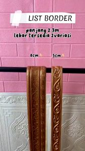 Paus Biru - Wall Border List / Wallborder Foam 3D /Walpaper List Foam Stiker Dinding / List dinding 3D 1.15 Meter