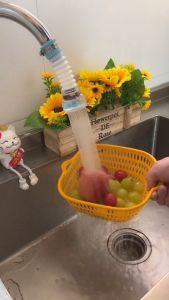 KAMJE Sambungan Filter Saringan Penyaring Kran Keran Air Fleksibel 2 Lapis Kipas