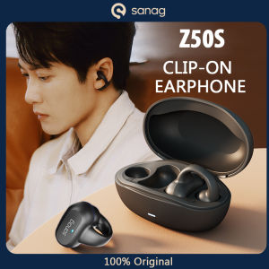 Sanag ear clip earphone Bluetooth bone conduction earphone wireless headphone panoramic sound sports waterproof ear 夹耳式蓝牙耳机 open ear air conduction TWS earbuds
