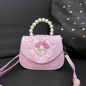 Cute Cartoon Kids Crossbody Bag Flashing Light Baby Girl Summer Bag Meileti Childrens Fashion Small Bag Synthetic Material
