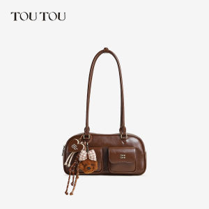 TOUTOU | Túi Đeo Vai Đa Năng Màu Đỏ Dung Lượng Lớn
