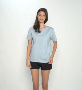 INSPI Basics Plain Tshirt Trendy Tops for Women Korean Top Aesthetic Tees White T Shirt Beach Outfit Relaxed Fit Tops