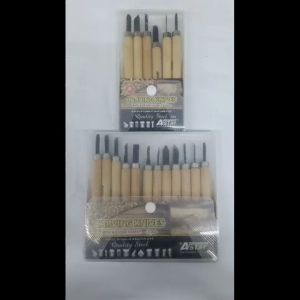 Astar Art Knife Carving Knife 6 And 12 Patterns Of Carving Knife With Wooden Handle CK6/CK12