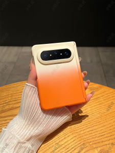 Slim Matte Gradient Color Dual Pivot Full Enclosure Phone Case For Puraxmax