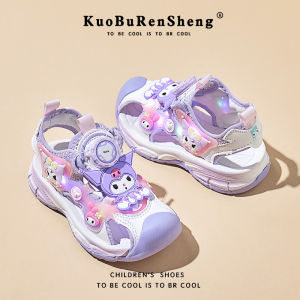 KUOBURENSHENG | Anti-slip Soft Bottom Lighting Sandals for Girls