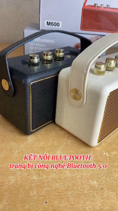 Loa NGHE NHẠC KHÔNG DÂY M600 - Loa kết Nối Bluetooth Nhanh  Ổn Định  Âm Nhạc Hay  Nghe Nhạc Mọi Thể Loại  Mang Theo Mọi Nơi