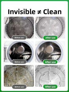 MONLEYTA | Powerful Washing Machine Cleaner Deep Stain Removal Fungus And Germ Killer Drum Paddle Groove Sanitizer Mite Removal