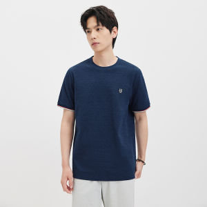 Septwolves Mens round Neck T-shirt Ice Algae Mud Cool Sensation Short Sleeve Comfortable Fashionable Summer New Arrival