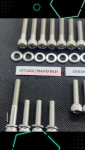 Baut Set Mesin Crankcase Honda Karisma & Supra X 125 Kunci L Stainless Steel