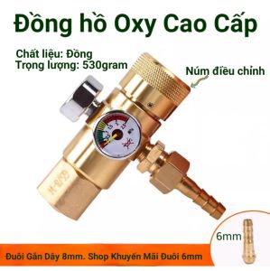 ( Hàng cao cấp chuyên dụng hàn cắt gió đá & điện lạnh ) Giảm áp Oxy_Nito..._Đồng hồ điều áp chỉnh áp xuất Oxy_Nito...