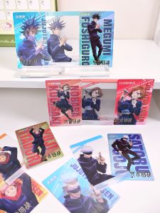 Bộ 3 Thẻ Laser Grid Small Card Set 5 Bicolor Black Rose Tiger Bamboo Cursed Battle Anime Thẻสะสม Trò Chơi