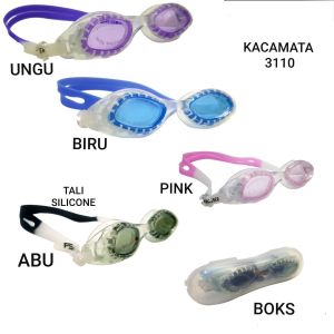 Kacamata Renang Speedo 3110 BONUS TOPI RENANG