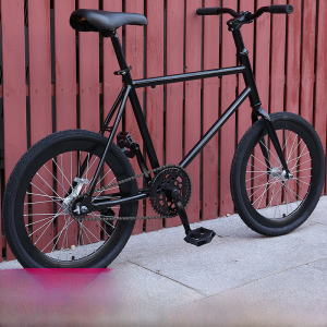 Full Blow 20 Inch Head up Titanium Nitride Painted Mens Fixed Gear Bicycle Olive Chain School Student Cycling Equipment Parts