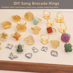 QINGPIN | Vintage Chinese Style Ring Base for DIY