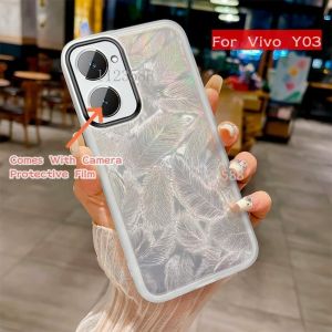 เคสสำหรับ Samsung Galaxy A06 A05 S A 05 06 2024เคสโทรศัพท์ฝาหลัง GalaxyA06กลิตเตอร์ TPU นุ่มซิลิโคนยืดหยุ่นลายขนนกระยิบระยับปกป้องเลนส์กล้องถ่ายรูปเคสกันกระแทกมือถือ