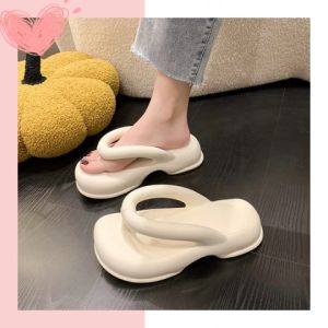 LEAShop สุดฮิต รองเท้าแตะหูหนีบแฟชั่นทรงสูง ฮิตมากในหมู่สาวๆถามหากันให้ควัก สูง1.5นิ้ว หูหนีบหนาๆดีไซน์สุดน่ารัก พร้อมส่งทั้มหมด4สีเลือกสั่งไปใส่ได้เลย