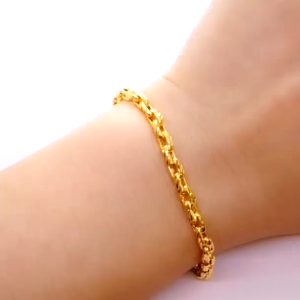 Yon Hing Rantai Tangan Sauh Diamond Cut Emas 916