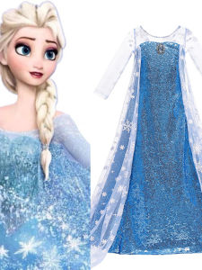 Elsa Princess Themed Summer Dress For Girls