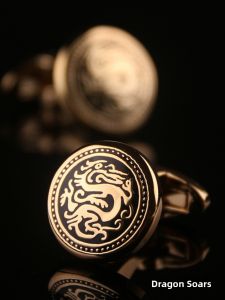 Dragon Style Custom Men Shirt Cufflinks