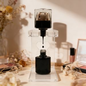 1Pc Clear Acrylic Nail Polish Inversion Rack Leak-proof Nail Polish Bottle Holder Nails Tool Organizer for Manicure Salon Home