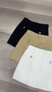 SV 6320 - Dovera Skirt | Silvervogue | Rok Tweed Mini Pakaian Kasual Wanita