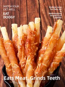 WEIDONGXING | Dental Chicken Duck Skin Wrapped Chew Snacks for Dogs