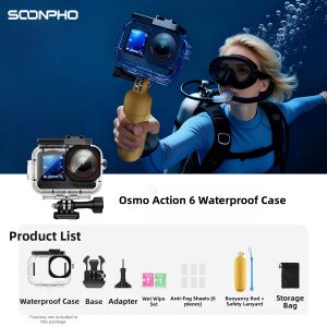 SUBEN | Waterproof Case Cold Shoe Expansion for DJI Osmo Action 60m Depth